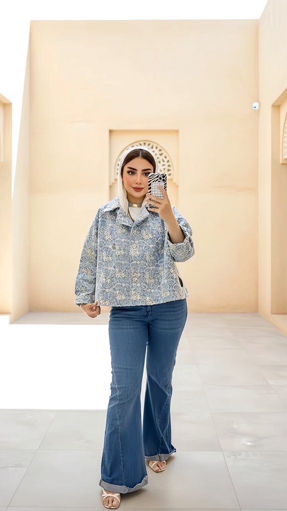 Floral Jeans Jacket