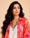 Leaf Print Long Shirt