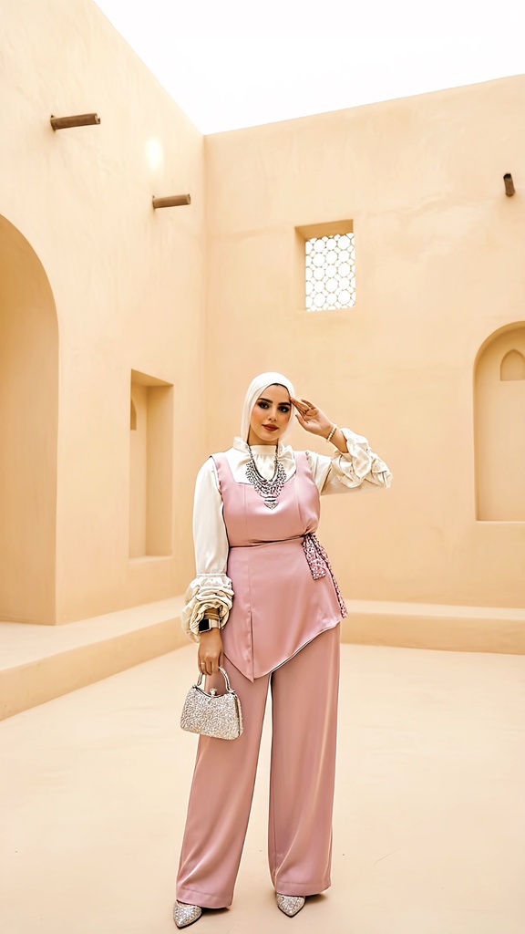 Satin Side Tie Suit