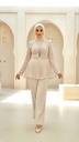 Sequin Lace Belted Suit