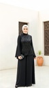 Sequin Embroidered Chiffon Sleeve Top Suit