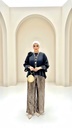 Organza Blouse Sequin Pants Suit