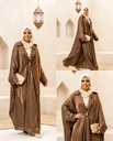 Shimmery Long Cardigan Suit