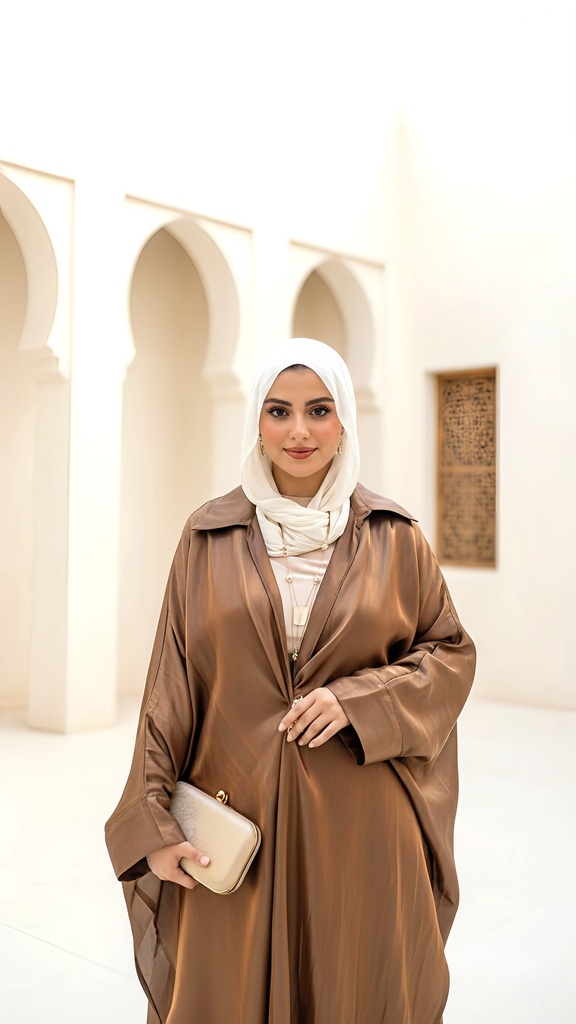 Shimmery Long Cardigan Suit