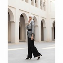 Sequin Jacket Satin Pants Suit