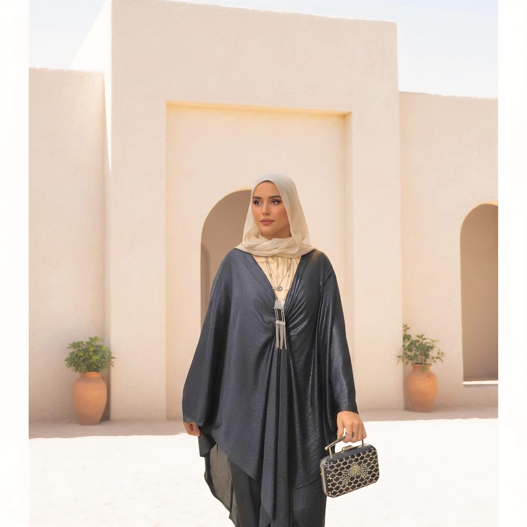 Metallic Knotted Evening Set