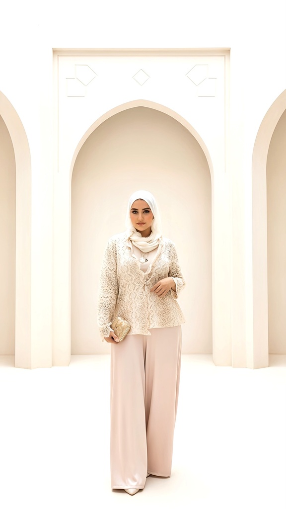 Gold-Detail Openwork Guipure Jacket