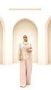 Gold-Detail Openwork Guipure Jacket
