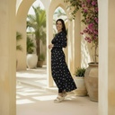 5Piece Black Polka Burkini 