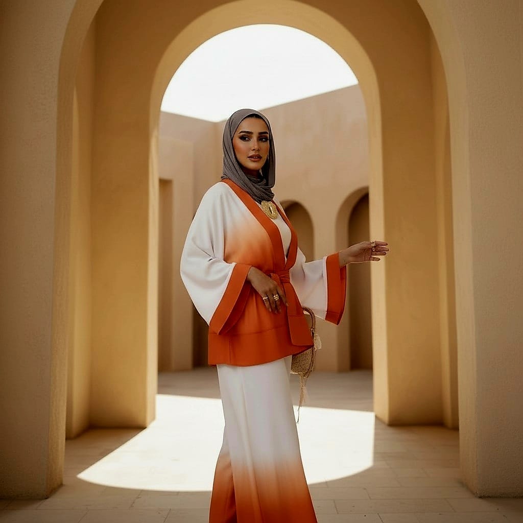 Chiffon Ombré Summer Suit