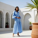 Belted Flared Casual Dress