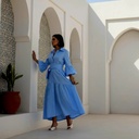 Belted Flared Casual Dress