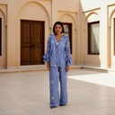 Thread Embroidery Ruffle Suit