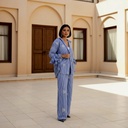 Thread Embroidery Ruffle Suit