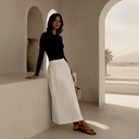 Lining Linen Skirt 