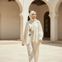 Casual Brooch Tweed Suit
