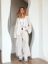 Casual Striped Linen Suit