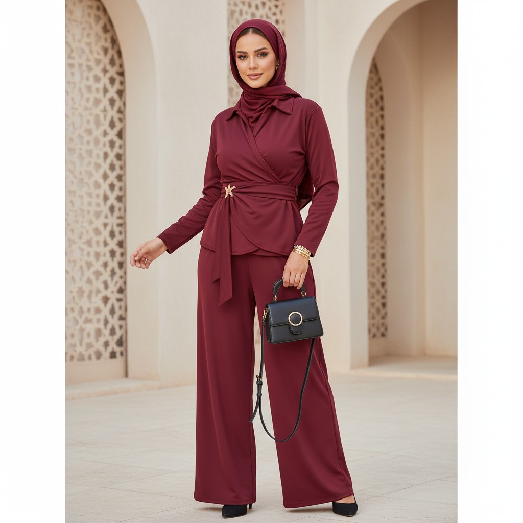 Cozy Textured Knit Suit