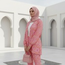 Abstract Print Buttoned Suit