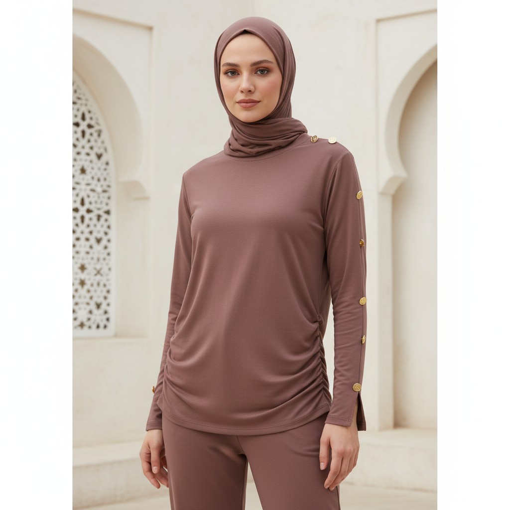 Button Sleeve Casual Suit