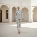 Polka Zip-Up Jacket Suit