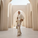 Lace Sleeve Vest Suit