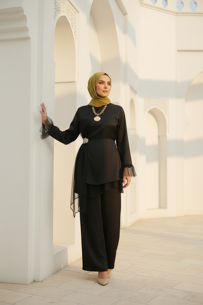 Crystal Lace Embellished Suit
