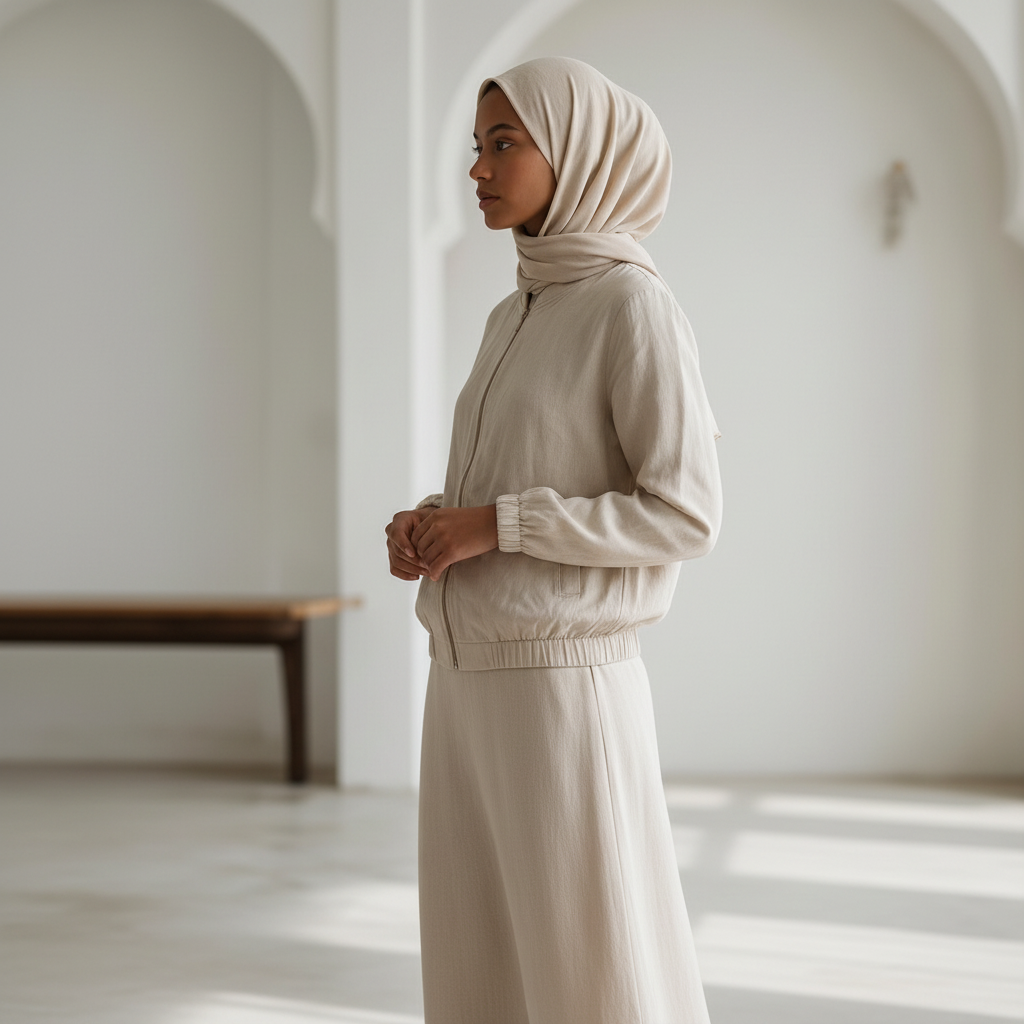 Linen Skirt Suit(C)(2p)
