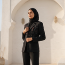 Floral Appliqué Blazer