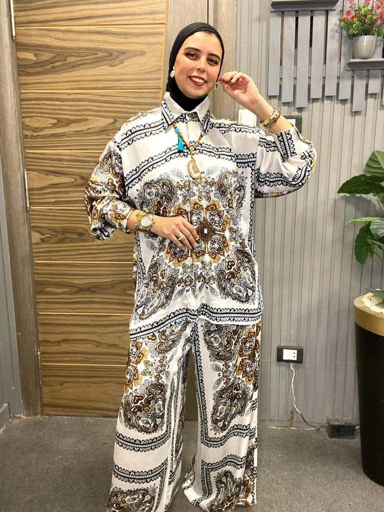 Boho Hippie Wide Leg Pants Set