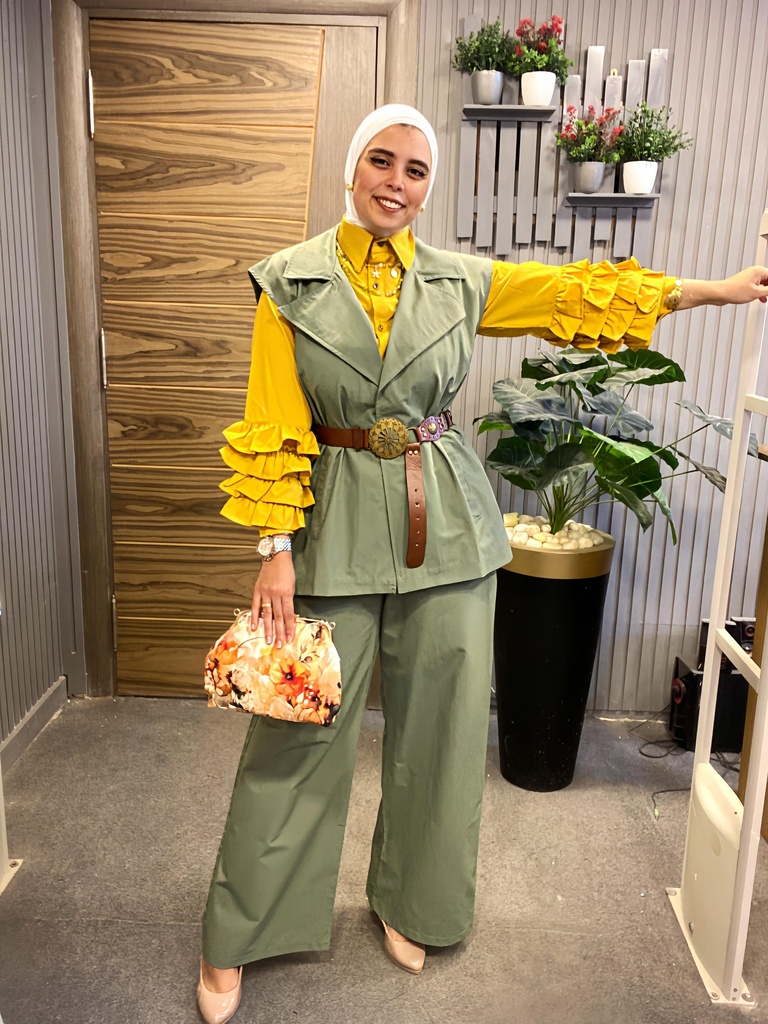 Summer Gabardine Vest Set