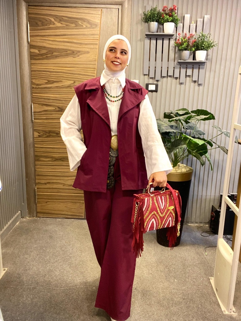 Summer Gabardine Vest Set