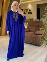 Abstract Print/Non Print Wide Leg Jumpsuit