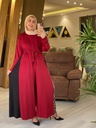 Abstract Waisted Wide Leg Jumpsuit