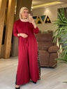 Abstract Waisted Wide Leg Jumpsuit