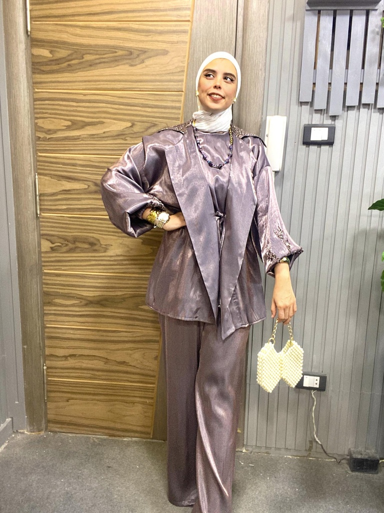Beaded Shimmer Pantsuit