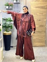 Petite Sequin Jacket Relaxed-Fit Pant Set