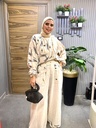 Abstract Linen Pants Set