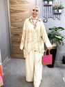Linen Button-Up Shirt & Wide-Leg Trousers Set
