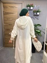 Sleeves Built in Belt Linen Pants-Set