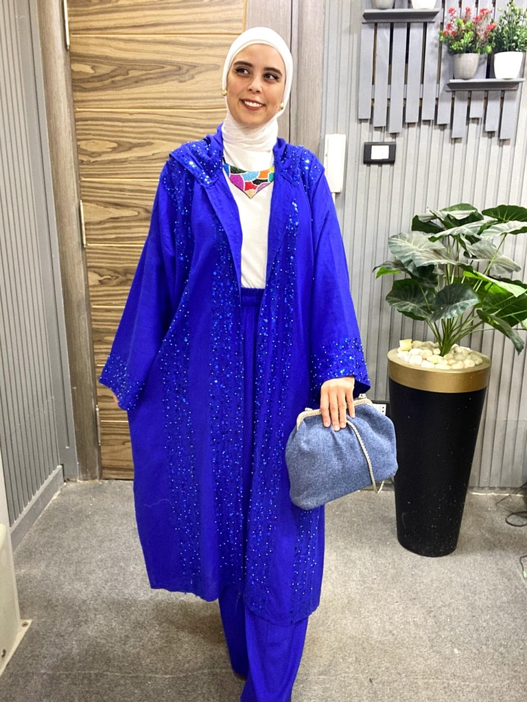Beaded Linen Kimono