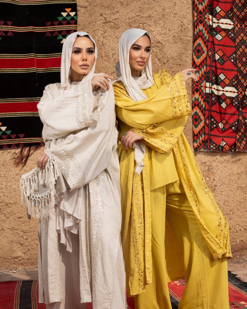 Beaded Linen Kimono