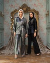 Puffy Embroidered Pantsuit