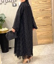 Guipure Lace Sleeves Dress 