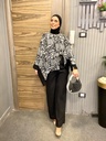 White Fox Printed Pants Set