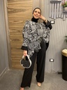 White Fox Printed Pants Set
