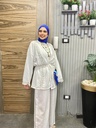 Oscar Linen Guipure Pants Set