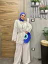 Oscar Linen Guipure Pants Set
