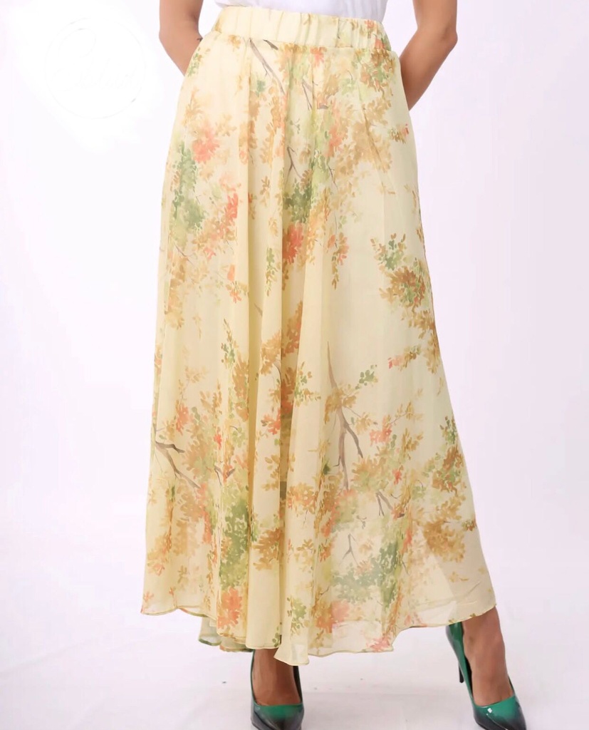 Flowy Floral Two Layered Skirt