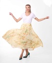 Flowy Floral Two Layered Skirt